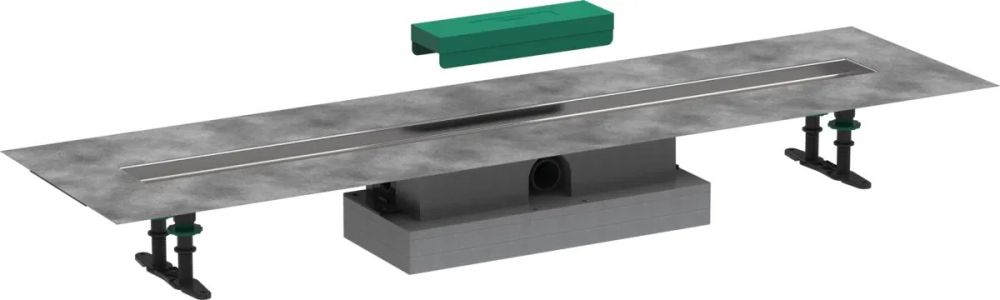 Водостічний жолоб з накладною панеллю Hansgrohe uBox universal сталь 56020180