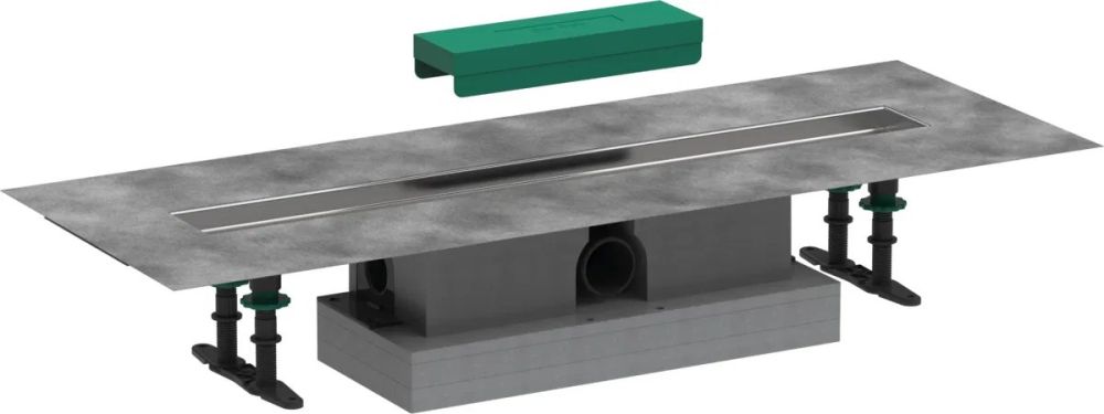 Водостічний жолоб з накладною панеллю Hansgrohe uBox universal сталь 56023180