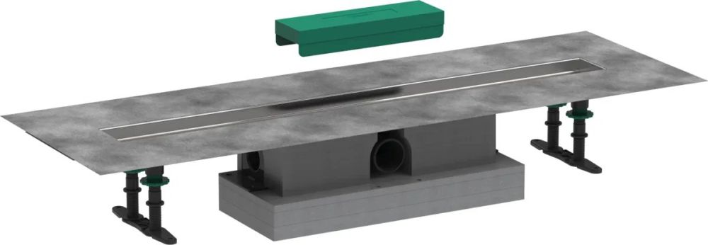 Водостічний жолоб з накладною панеллю Hansgrohe uBox universal сталь 56024180