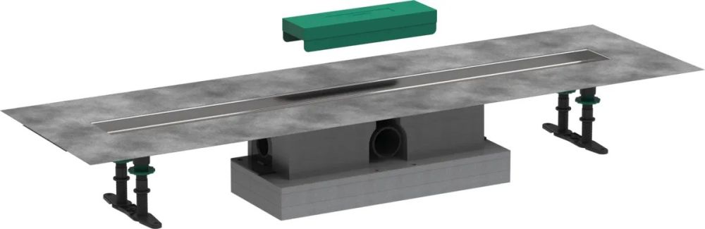 Водостічний жолоб з накладною панеллю Hansgrohe uBox universal сталь 56025180