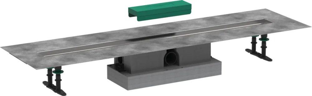 Водостічний жолоб з накладною панеллю Hansgrohe uBox universal сталь 56026180