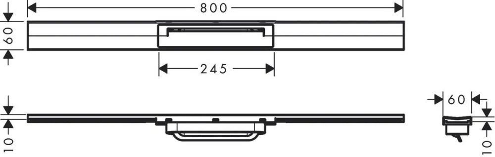 Решітка для трапа Hansgrohe RainDrain Flex золото 56044990