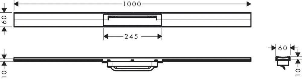Решітка для трапа Hansgrohe RainDrain Flex золото 56046990