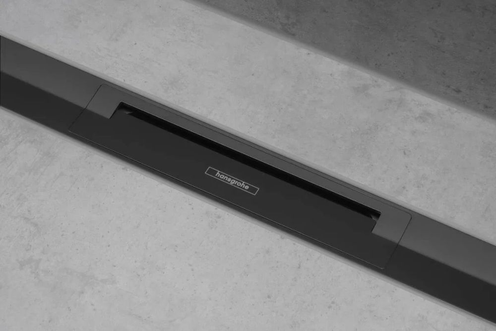 Решітка для трапа Hansgrohe RainDrain Flex чорний матовий 56053670