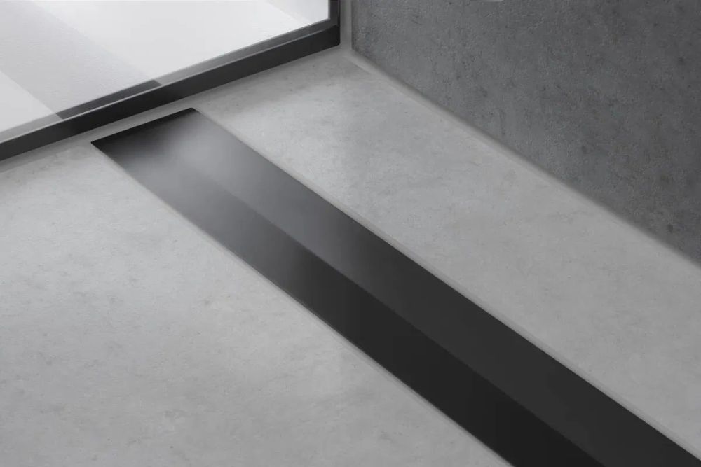 Решітка для трапа Hansgrohe RainDrain Flex чорний матовий 56053670