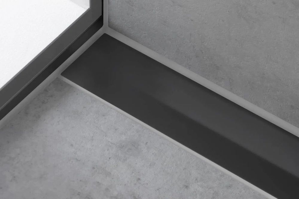 Решітка для трапа Hansgrohe RainDrain Flex чорний матовий хром 56054340