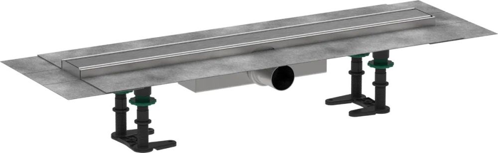 Водостічний жолоб з накладною панеллю Hansgrohe RainDrain Compact сталь 56162800