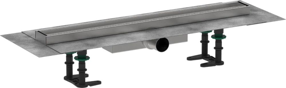 Водостічний жолоб з накладною панеллю Hansgrohe RainDrain Compact сталь 56163000