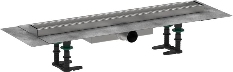 Водостічний жолоб з накладною панеллю Hansgrohe RainDrain Compact сталь 56163000