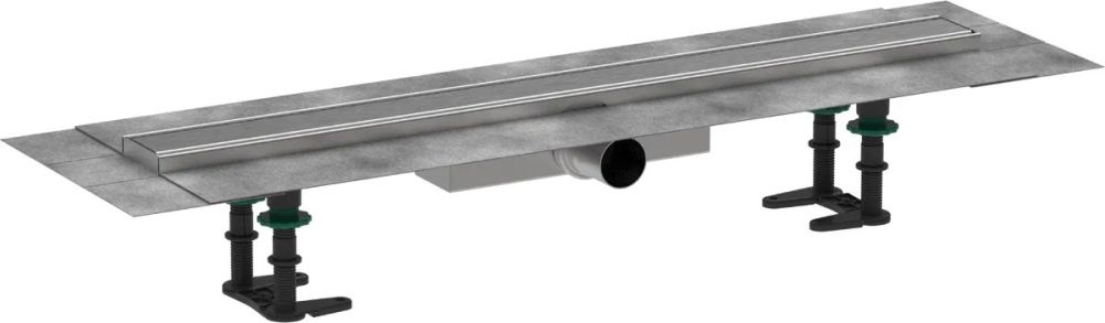 Водостічний жолоб з накладною панеллю Hansgrohe RainDrain Compact сталь 56164800