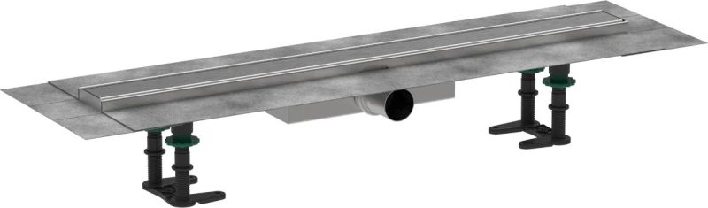 Водостічний жолоб з накладною панеллю Hansgrohe RainDrain Compact сталь 56164800