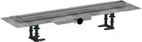 Водостічний жолоб з накладною панеллю Hansgrohe RainDrain Compact сталь 56165000