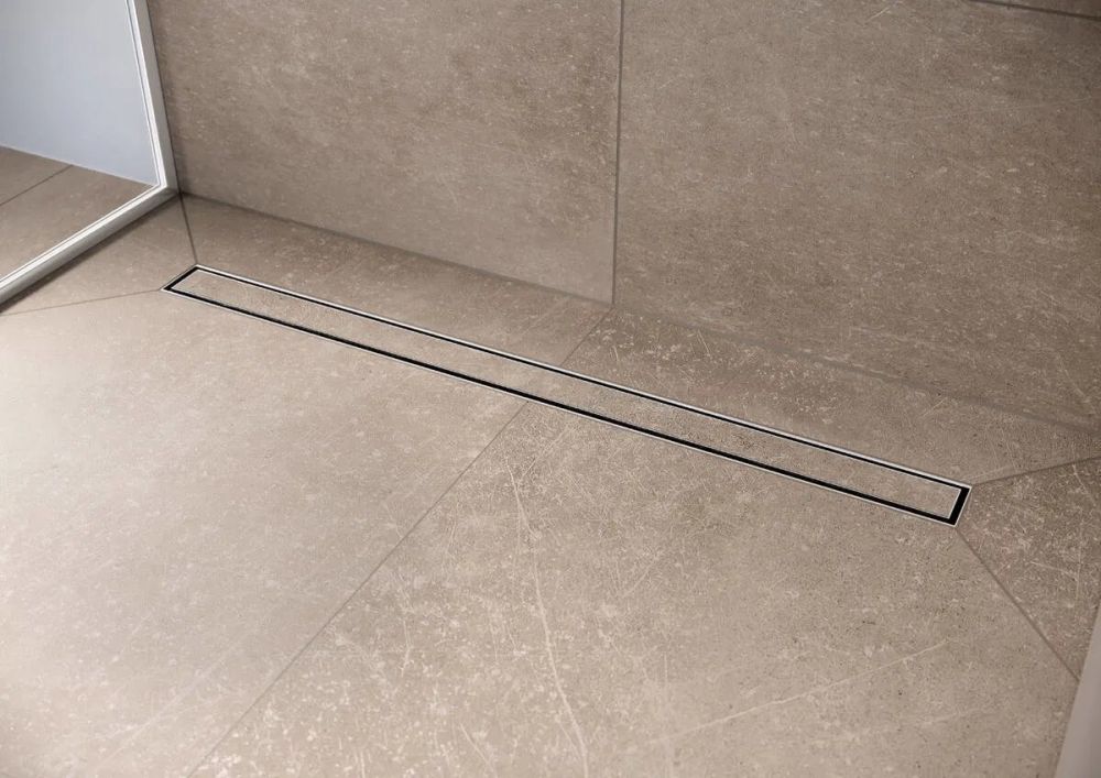 Водостічний жолоб з накладною панеллю Hansgrohe RainDrain Compact сталь 56165000