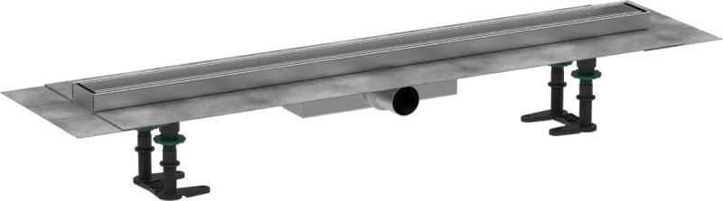 Водостічний жолоб з накладною панеллю Hansgrohe RainDrain Compact сталь 56167000