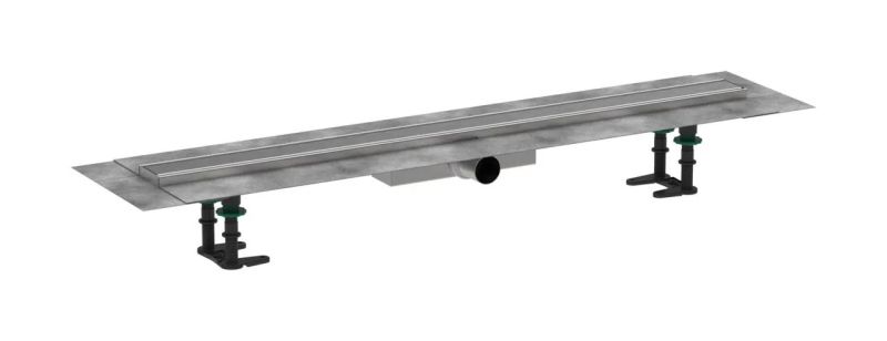 Водостічний жолоб з накладною панеллю Hansgrohe RainDrain Compact сталь 56168800