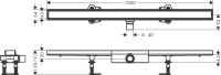 Водосточный желоб с накладной панелью Hansgrohe RainDrain Compact сталь 56171000