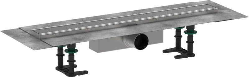 Водостічний жолоб з накладною панеллю Hansgrohe RainDrain Compact сталь 56174800