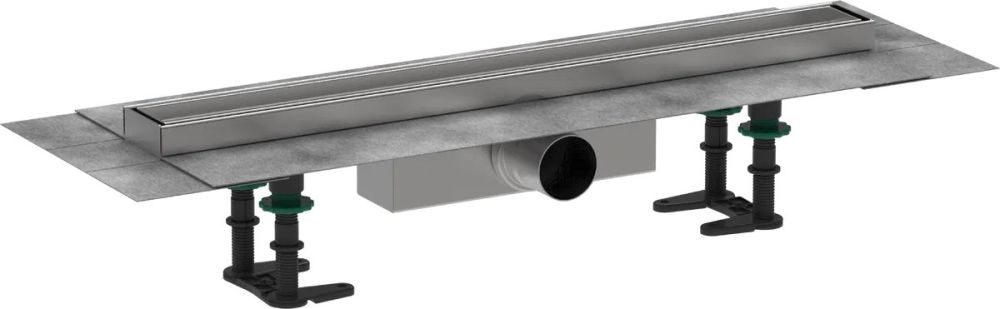 Водостічний жолоб з накладною панеллю Hansgrohe RainDrain Compact сталь 56175000