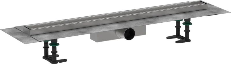 Водостічний жолоб з накладною панеллю Hansgrohe RainDrain Compact сталь 56179000
