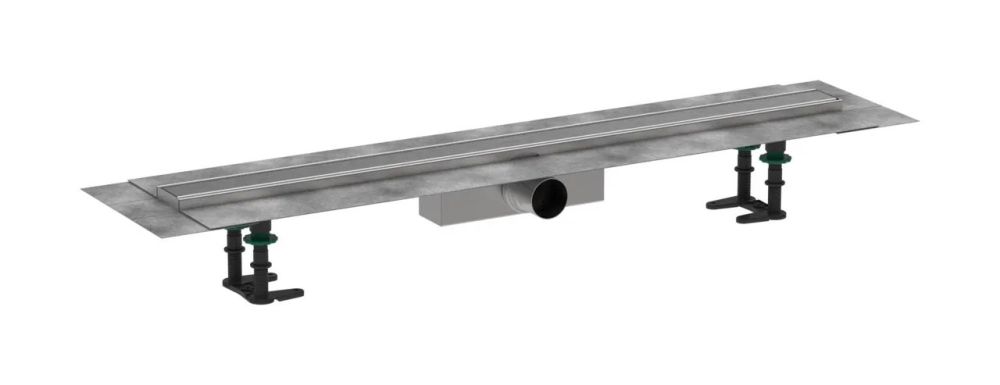 Водостічний жолоб з накладною панеллю Hansgrohe RainDrain Compact сталь 56180800
