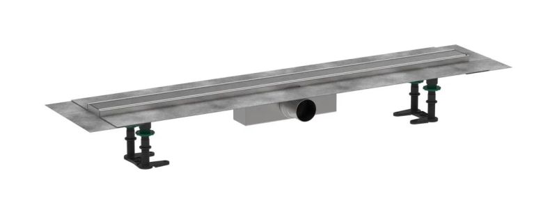 Водостічний жолоб з накладною панеллю Hansgrohe RainDrain Compact сталь 56180800