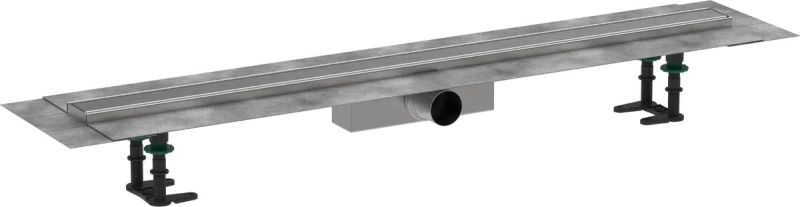 Водостічний жолоб з накладною панеллю Hansgrohe RainDrain Compact сталь 56182800