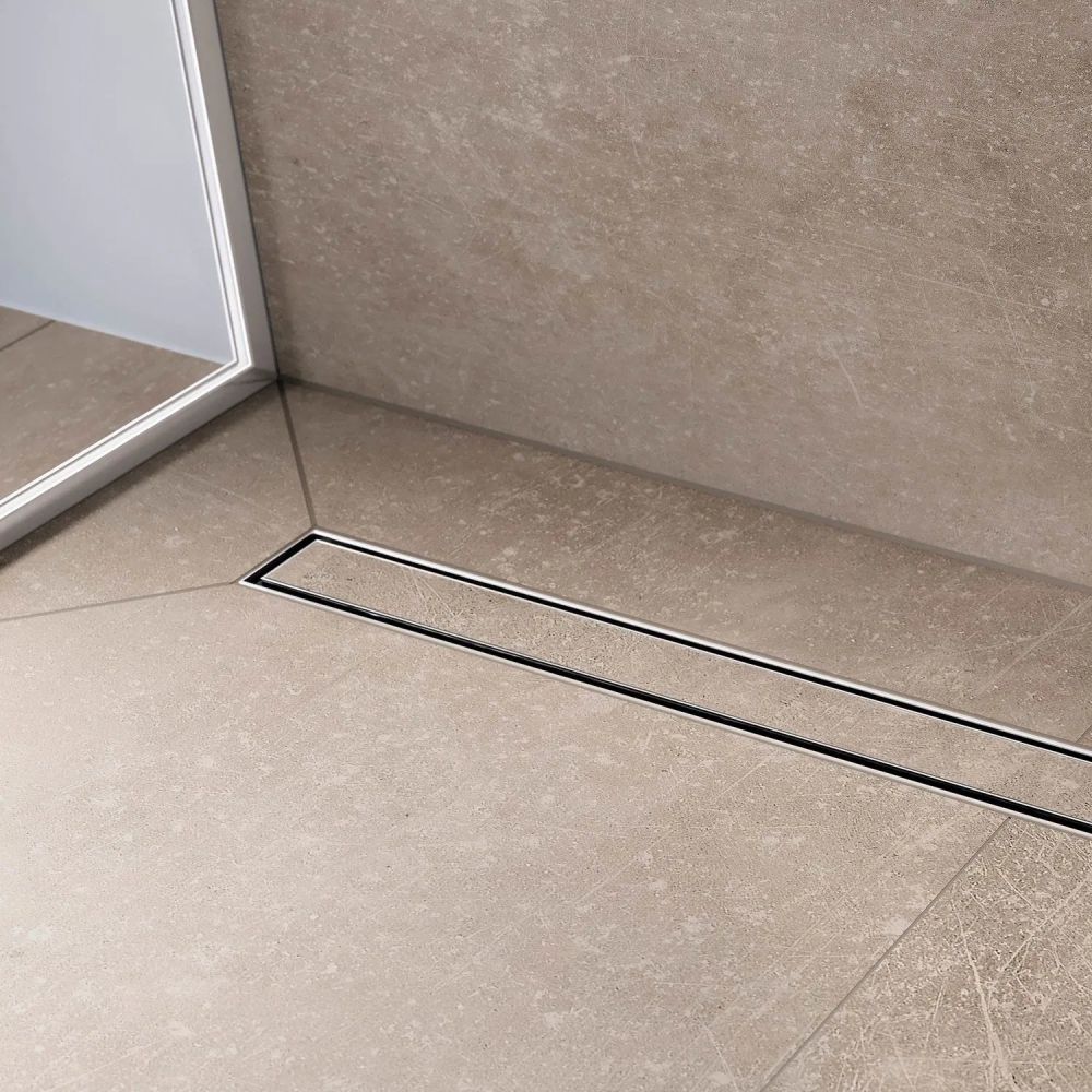 Водосточный желоб с накладной панелью Hansgrohe RainDrain Compact сталь 56183000