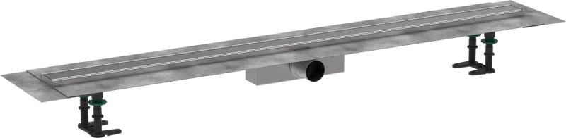 Водостічний жолоб з накладною панеллю Hansgrohe RainDrain Compact сталь 56184800
