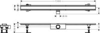 Водосточный желоб с накладной панелью Hansgrohe RainDrain Compact сталь 56184800