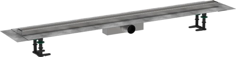 Водостічний жолоб з накладною панеллю Hansgrohe RainDrain Compact сталь 56185000