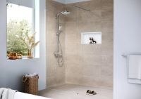 Водостічний жолоб з накладною панеллю Hansgrohe RainDrain Compact сталь 56185000