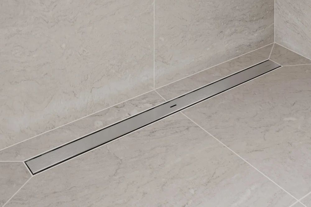 Водостічний жолоб з накладною панеллю Hansgrohe RainDrain Allround сталь 56186800