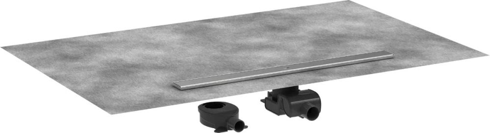 Водостічний жолоб з накладною панеллю Hansgrohe RainDrain Allround сталь 56187800