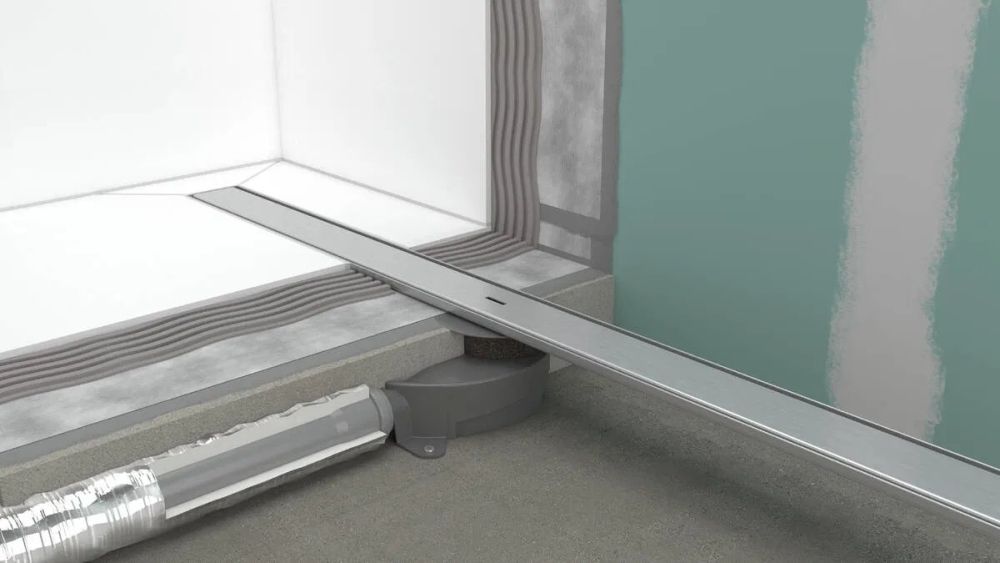Водостічний жолоб з накладною панеллю Hansgrohe RainDrain Allround сталь 56188800