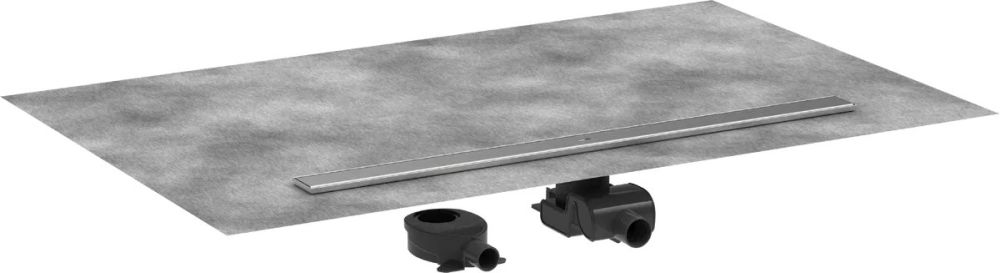 Водостічний жолоб з накладною панеллю Hansgrohe RainDrain Allround сталь 56189800