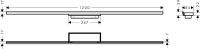 Решітка для трапа Hansgrohe RainDrain Minimalistic сталь 56223000