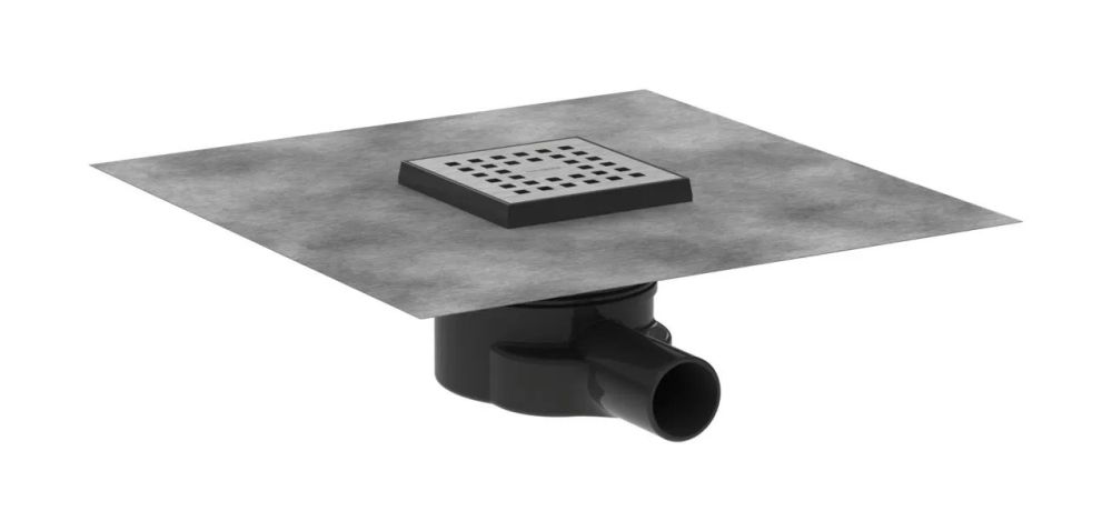 Трап для душу Hansgrohe RainDrain Point сталь 56246800 з решіткою