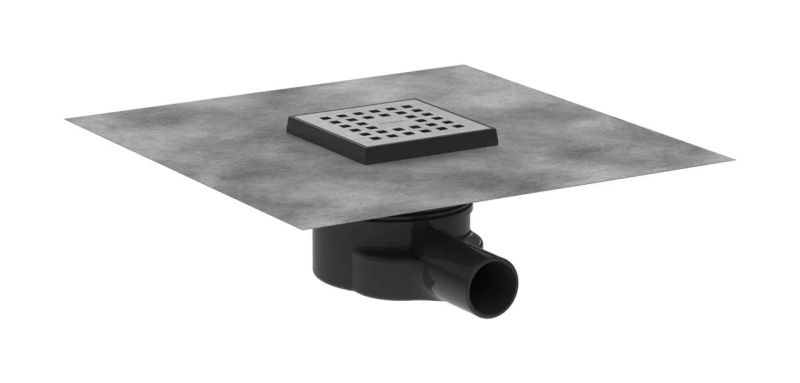 Трап для душу Hansgrohe RainDrain Point сталь 56246800 з решіткою
