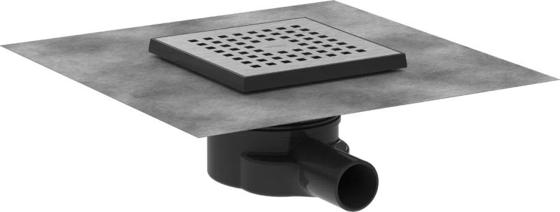 Трап для душу Hansgrohe RainDrain Point сталь 56248800 з решіткою
