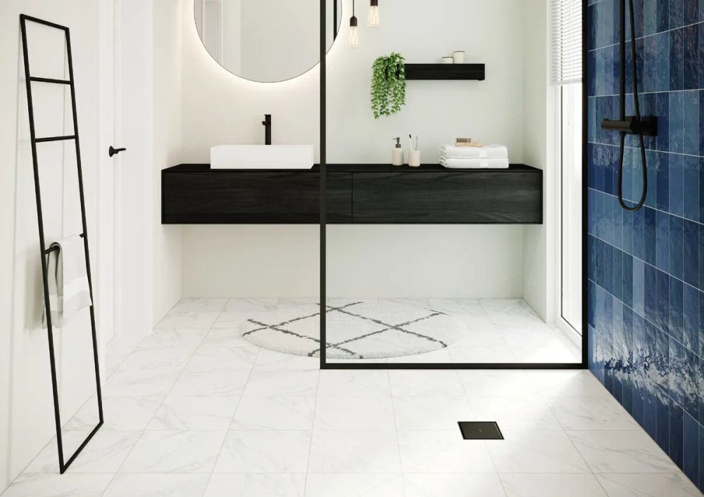 Трап для душу Hansgrohe RainDrain Point чорний матовий 56249670 з решіткою