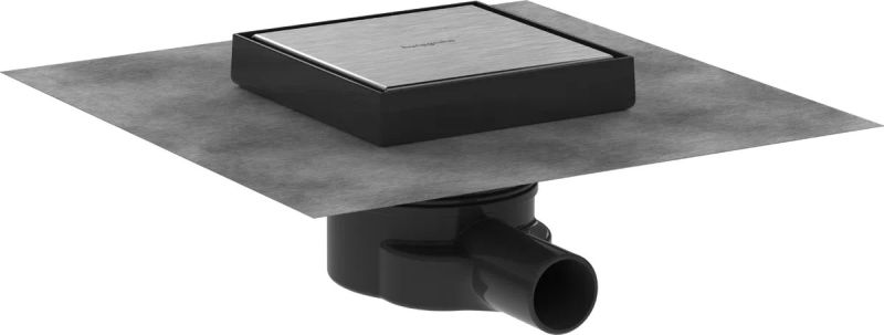 Трап для душу Hansgrohe RainDrain Point сталь 56249800 з решіткою