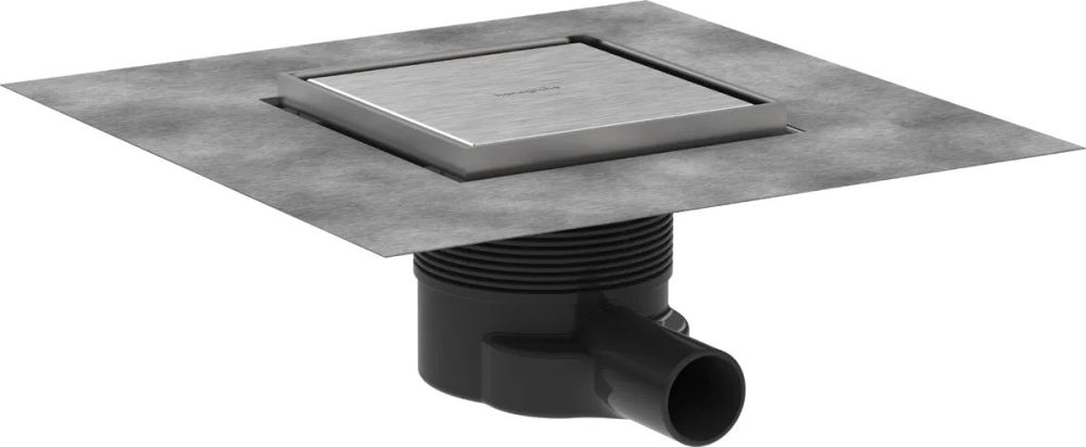 Трап для душу Hansgrohe RainDrain Brilliance сталь 56251800 з решіткою