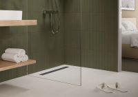 Водостічний жолоб з накладною панеллю Hansgrohe RainDrain Go сталь 56270800
