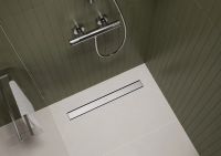 Водостічний жолоб з накладною панеллю Hansgrohe RainDrain Go сталь 56270800