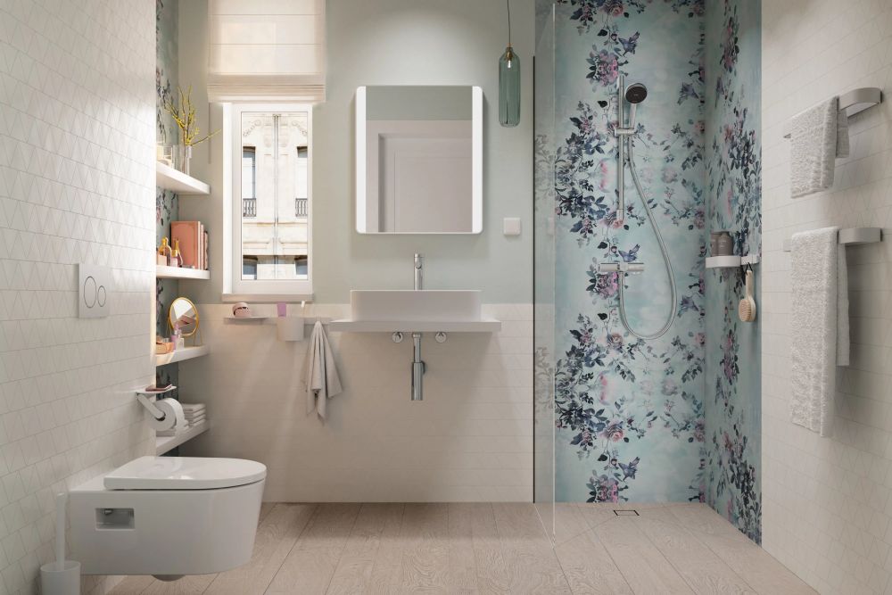 Водостічний жолоб з накладною панеллю Hansgrohe RainDrain Go сталь 56270800