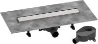Водостічний жолоб з накладною панеллю Hansgrohe RainDrain Go сталь 56270800