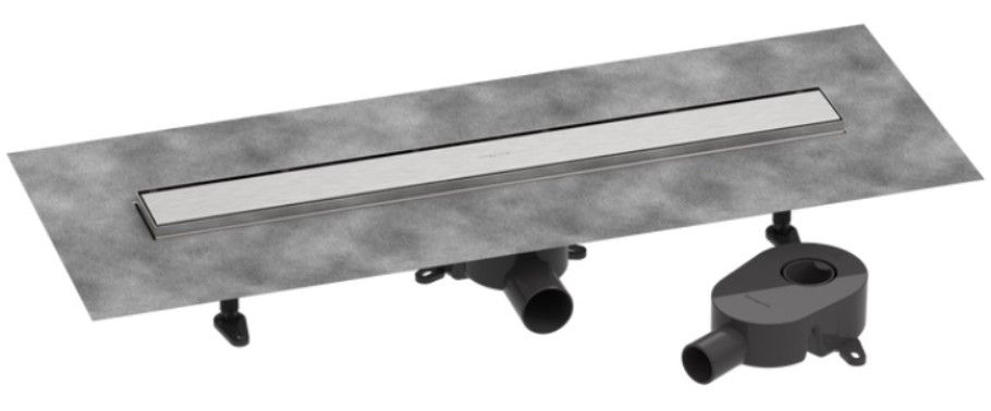 Водостічний жолоб з накладною панеллю Hansgrohe RainDrain Go сталь 56272800
