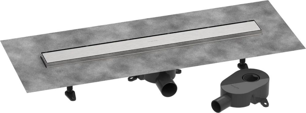 Водостічний жолоб з накладною панеллю Hansgrohe RainDrain Go сталь 56272800
