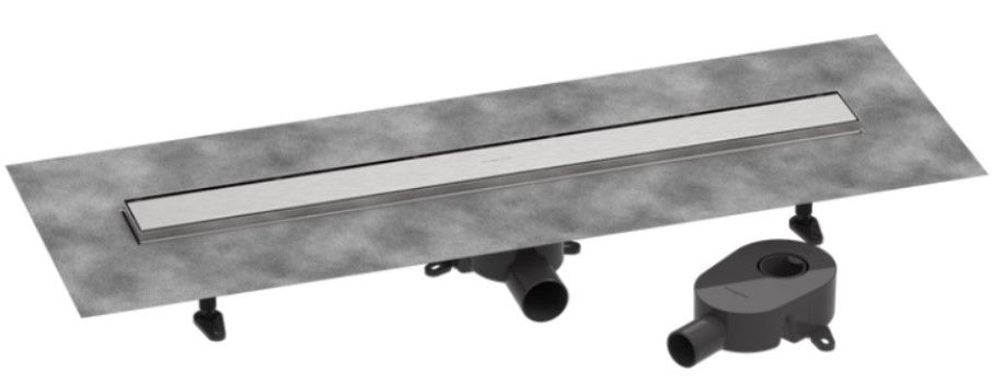 Водостічний жолоб з накладною панеллю Hansgrohe RainDrain Go сталь 56273800