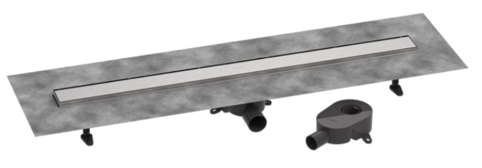 Водостічний жолоб з накладною панеллю Hansgrohe RainDrain Go сталь 56275800
